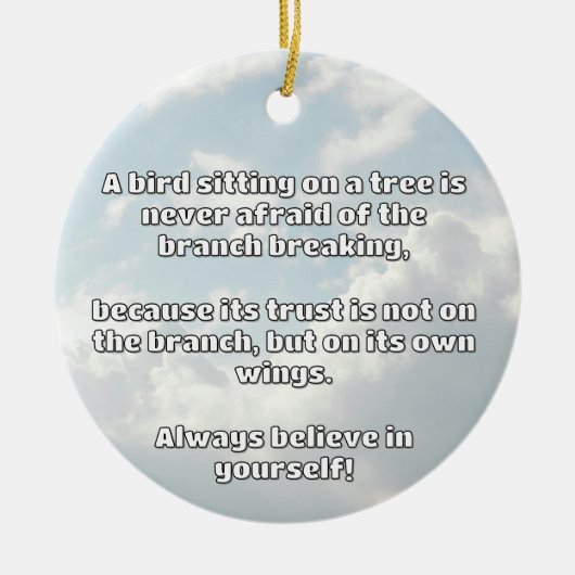 Décoration En Céramique Croyance Empath Citation d'encouragement positif (Devant)