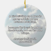 Décoration En Céramique Croyance Empath Citation d'encouragement positif (Dos)