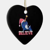 Décoration En Céramique Croyez Narwhal Noël Fée Lumières (Droite)