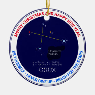 Décoration En Céramique Crux de constellation de l'hémisphère sud