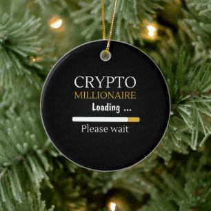 Décoration En Céramique Crypto Millionaire Chargement amusant trading en l
