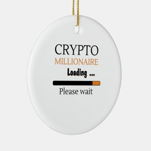 Décoration En Céramique Crypto Millionaire Loading funny trading nft (Droite)