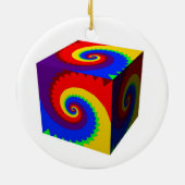 Décoration En Céramique Cube arc-en-ciel (Dos)