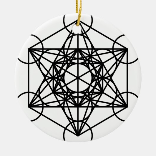 Décoration En Céramique Cube en Metatrons (Devant)