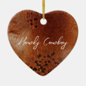 Décoration En Céramique Cuir Brown Faux (Devant)