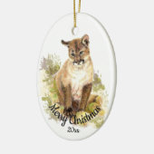 Décoration En Céramique Cuire Cougar Mountain Lion Chat Kitten FIERCE QUOT (Gauche)