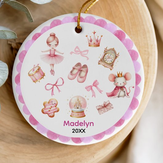 Décoration En Céramique Cuisine coquette arc Nutcracker ballerine rose