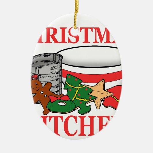 Décoration En Céramique cuisine de noël (Devant)