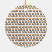 Décoration En Céramique Cupcake Citrouille (Dos)