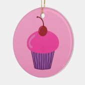 Décoration En Céramique Cupcake rose (Gauche)