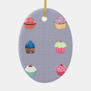 Décoration En Céramique Cupcakes