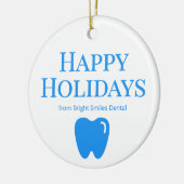 Décoration En Céramique Custom Blue Dental Practice Ornament (Gauche)