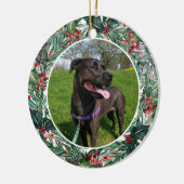 Décoration En Céramique Custom Christmas Dog or Cat Keepsake Photo (Gauche)