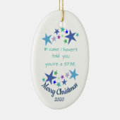Décoration En Céramique Custom Dated Christmas Vous êtes une étoile Encour (Droite)