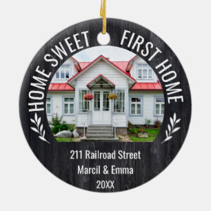 Décoration En Céramique Custom Home Sweet First Home Noël 2021