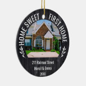 Décoration En Céramique Custom Home Sweet First Home Noël 2023 (Droite)