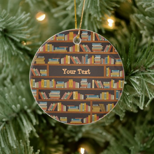 Décoration En Céramique Custom Name Reader Bookaholic Books Lover Bookworm (Arbre)