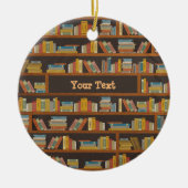 Décoration En Céramique Custom Name Reader Bookaholic Books Lover Bookworm (Devant)