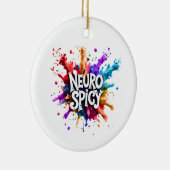 Décoration En Céramique custom / personalised NEUROSPICY neurodiversity (Droite)