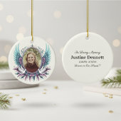 Décoration En Céramique Custom Photo Angel Wings Memorial Keepsake Gift 