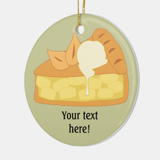 Décoration En Céramique Customiser ce graphique Apple Pie Slice (Gauche)