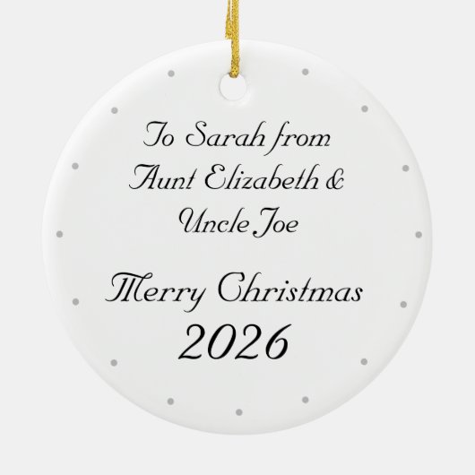 Décoration En Céramique Customizable Virgin Mary Christmas (Dos)