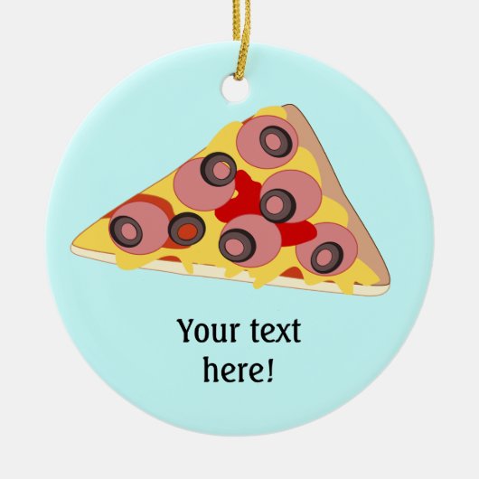 Décoration En Céramique Customize Pizza Slice graphic (Devant)