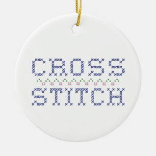 Décoration En Céramique Customize Your Cross Stitch Ornament