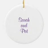 Décoration En Céramique Customize Your Home Sweet Home Ornament (Dos)