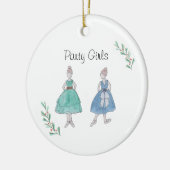 Décoration En Céramique Customizeable Nutcracker Party Girls Keepsake (Gauche)