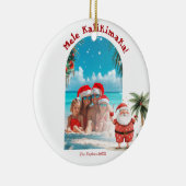 Décoration En Céramique Cute Beach Hawaii Mele Kalikimaka (Droite)