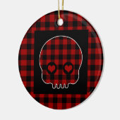 Décoration En Céramique Cute Buffalo Plaid Crull (Gauche)