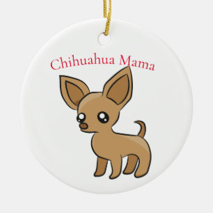 Décoration En Céramique Cute Chihuahua Mama Art Thunder_Cove