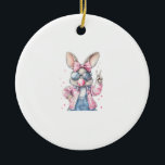 Décoration En Céramique Cute Easter Day Bunny Blowing Bubble Rabbit Women<br><div class="desc">Cute Easter Day Bunny Blowing Bubble Rabbit Women Girls Kids T-Shirt</div>