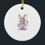 Décoration En Céramique Cute Easter Day Bunny Blowing Bubble Rabbit Women<br><div class="desc">Cute Easter Day Bunny Blowing Bubble Rabbit Women Girls Kids T-Shirt</div>