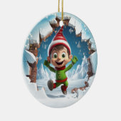 Décoration En Céramique Cute Elf 3D (Droite)