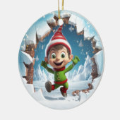 Décoration En Céramique Cute Elf 3D (Gauche)