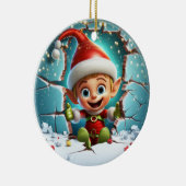 Décoration En Céramique Cute Elf 3D (Droite)