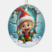 Décoration En Céramique Cute Elf 3D (Gauche)