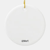 Décoration En Céramique Cute et Whimsical Happy Frog (Dos)