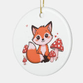 Décoration En Céramique Cute Fox Design – Adorable & Whimsical Artwork (Gauche)