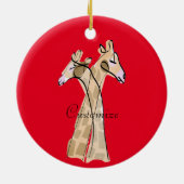 Décoration En Céramique Cute Giraffe Couple Thunder_Cove (Dos)