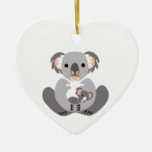 Décoration En Céramique Cute J'aime KOALAS -Marsupial- Vert (Devant)