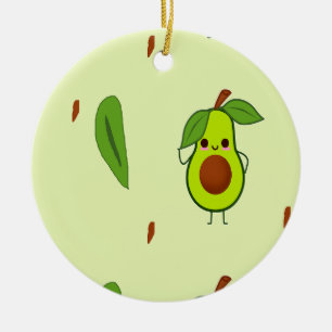 Décoration En Céramique Cute kawaii avocado