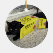 Décoration En Céramique Cute Kitten noir (Dos)