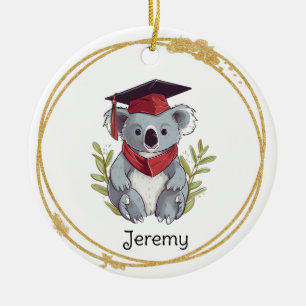 Décoration En Céramique Cute Koala Bear Kindergarten Graduate