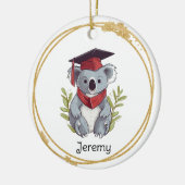 Décoration En Céramique Cute Koala Bear Kindergarten Graduate (Gauche)