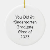 Décoration En Céramique Cute Koala Bear Kindergarten Graduate (Dos)