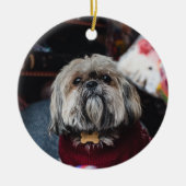 Décoration En Céramique Cute lhasa apso puppy at (Devant)