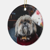 Décoration En Céramique Cute lhasa apso puppy at (Gauche)